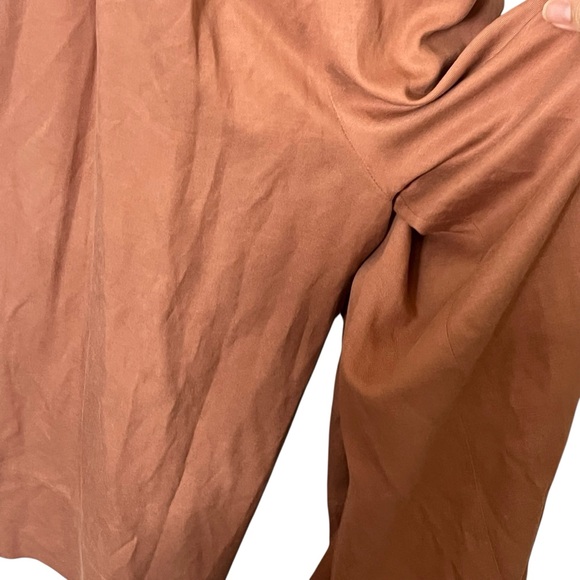 Ulla Johnson Iggy Clay Jumpsuit Women’s Size 0 Pink Bow Back Wide Leg - Picture 14 of 15